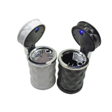 2021 New Portable Auto Smokeless Car Cigarette Ashtray with Blue LED Light for Car Cup Holder